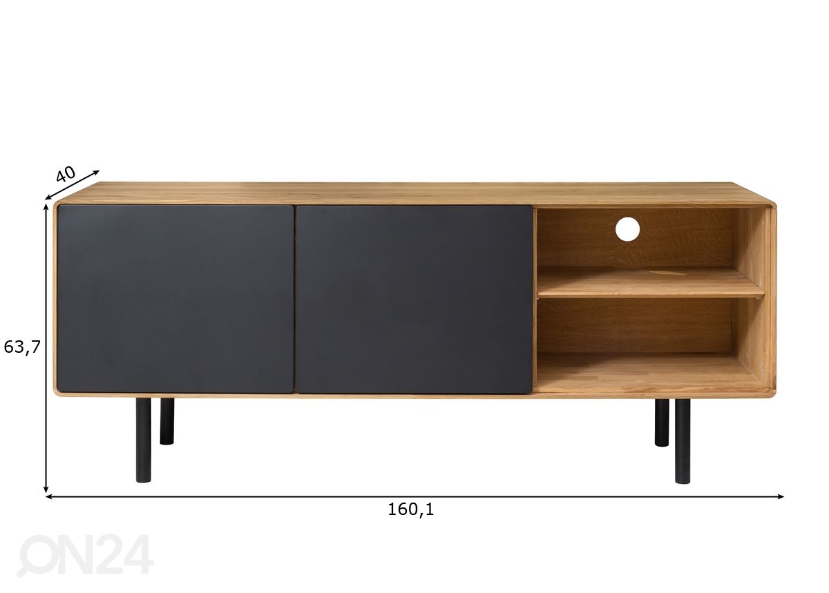TV-alus Tokyo 160 cm suurendatud mõõdud