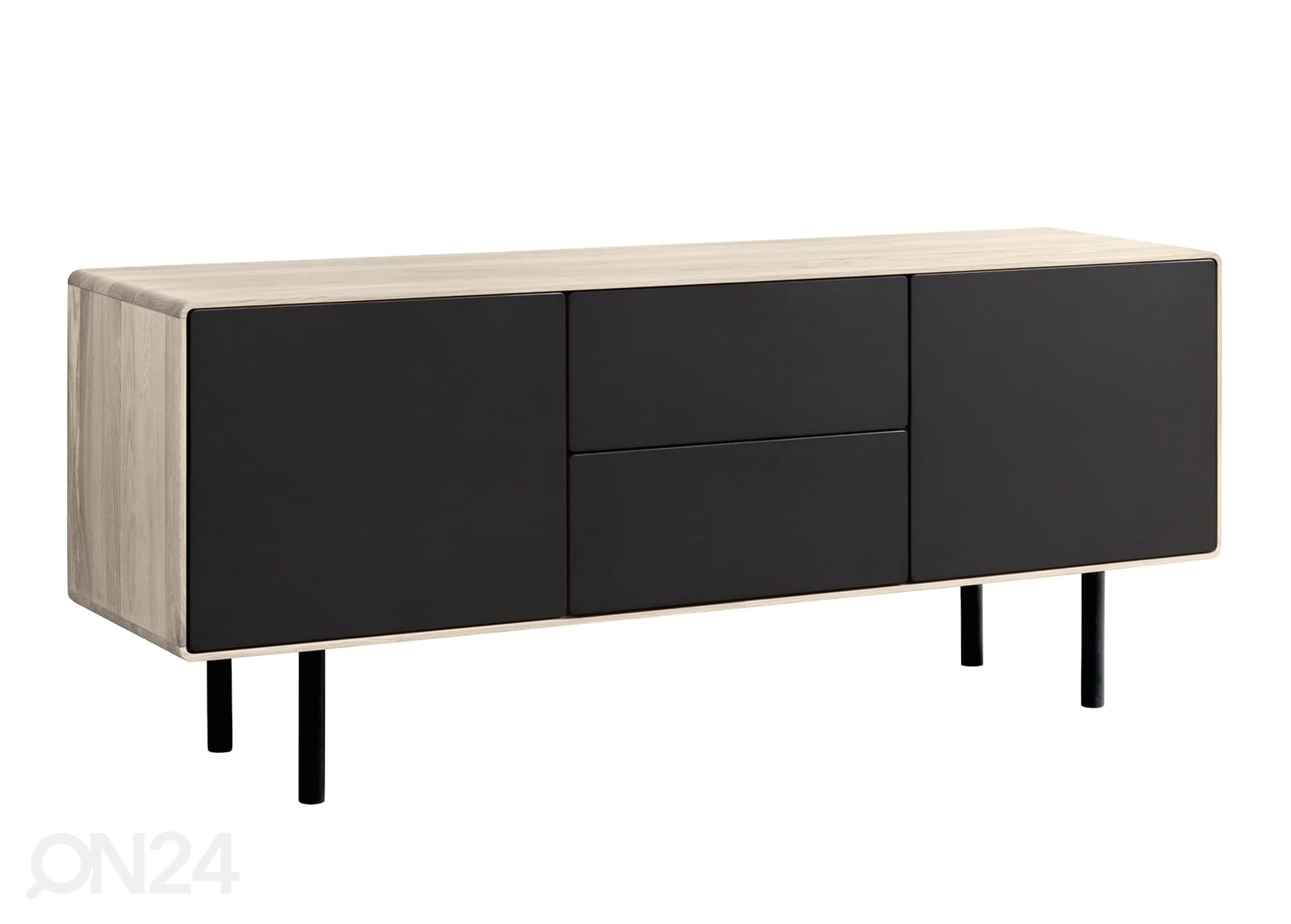 TV-alus Tokyo 160 cm, valge õli suurendatud