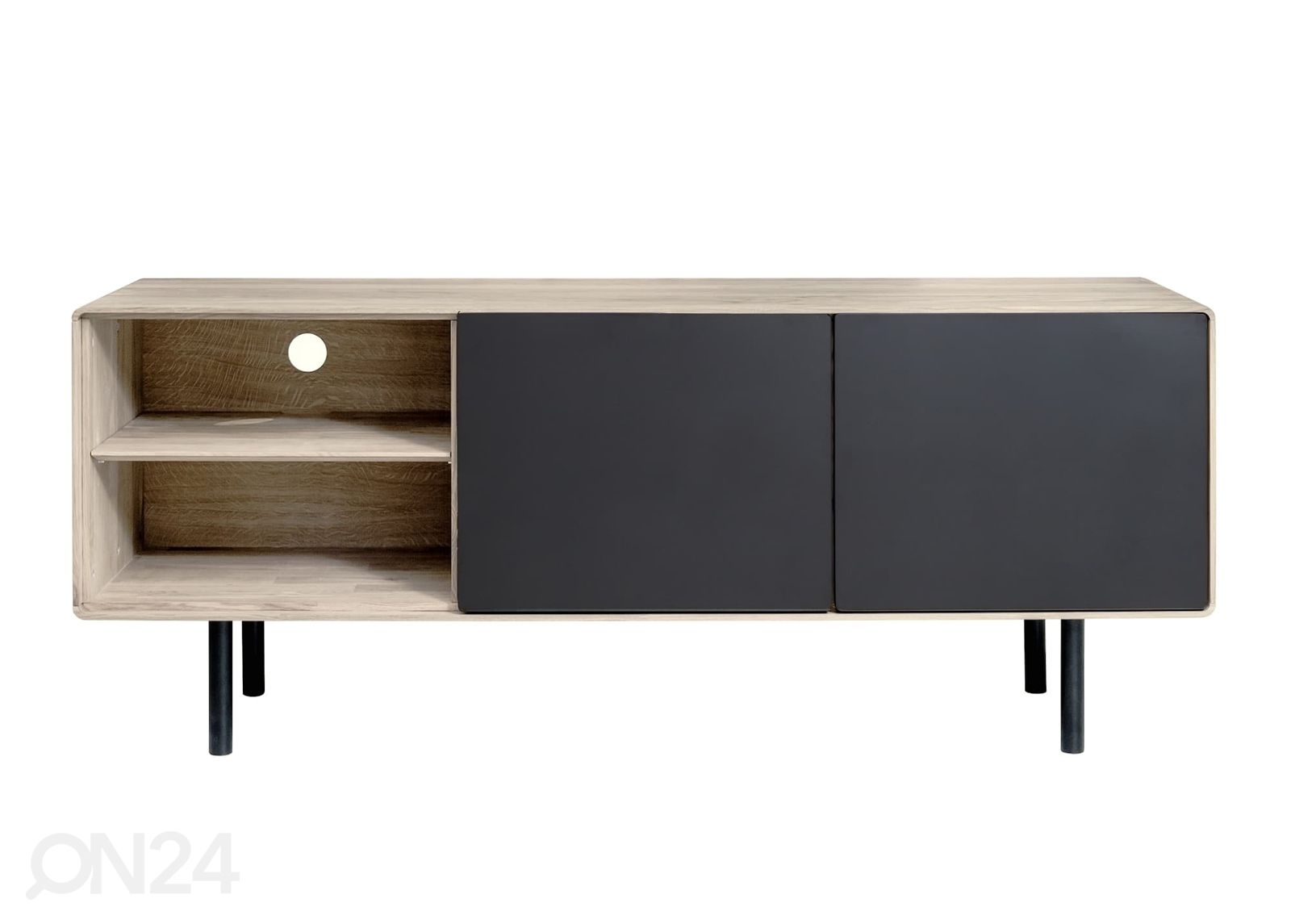TV-alus Tokyo 160 cm, valge õli suurendatud