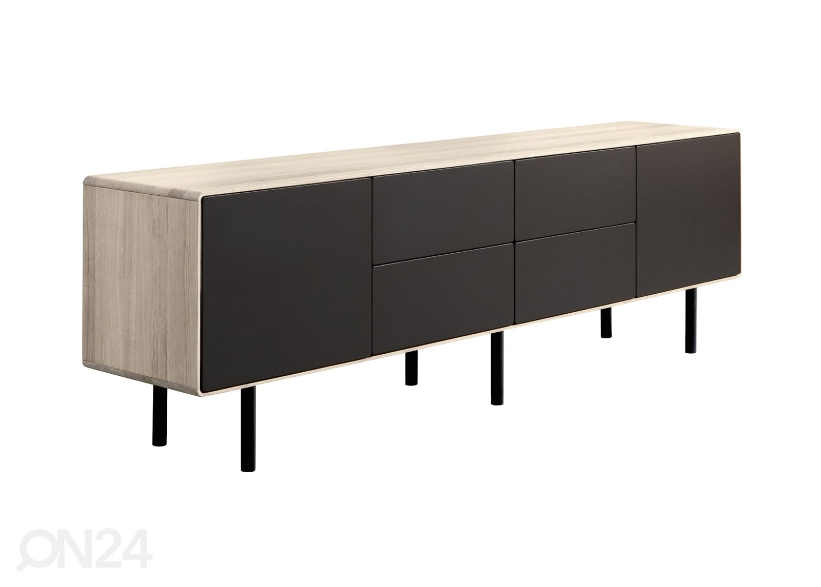TV-alus Tokyo 213 cm, valge õli suurendatud