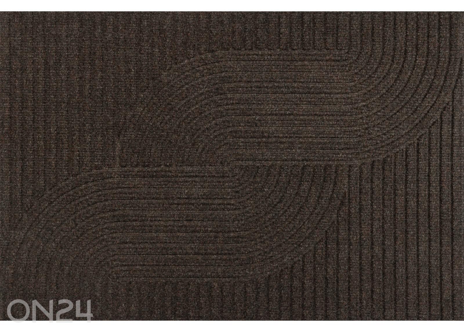 Uksematt Dune Loop dark brown 60x90 cm suurendatud