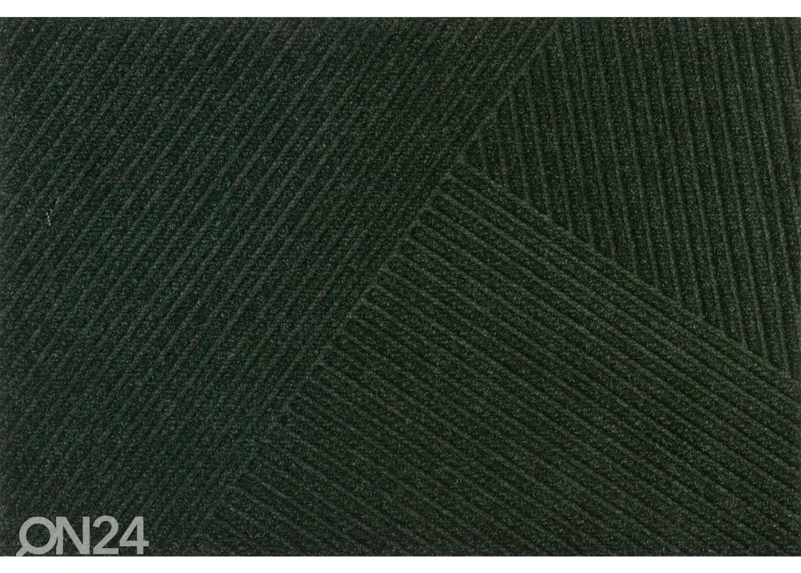 Uksematt Dune Stripes midnight green 60x90 cm suurendatud