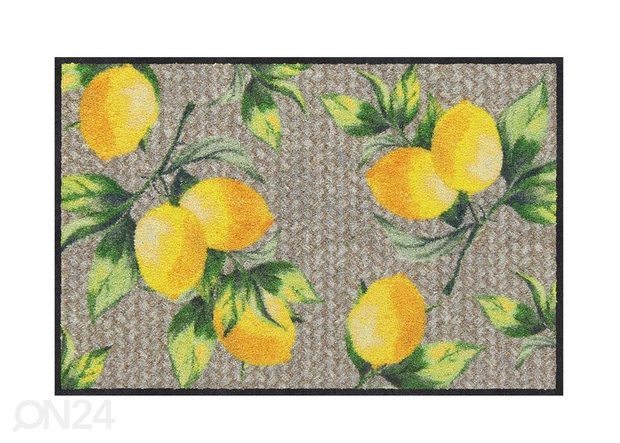 Uksematt Lemons Pure 50x75 cm suurendatud