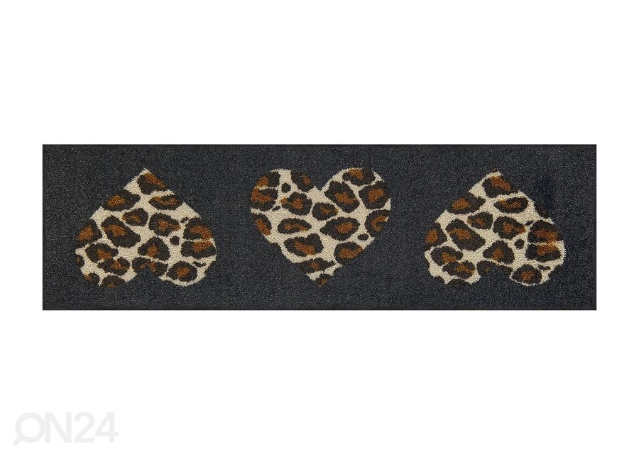 Uksematt Leo Love 30x100 cm suurendatud