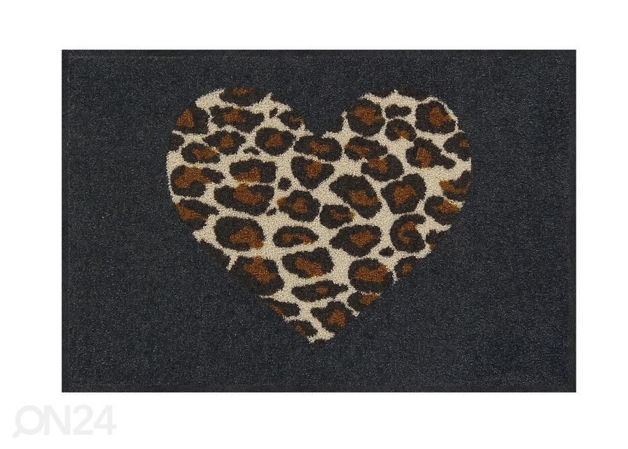 Uksematt Leo Love 50x75 cm suurendatud