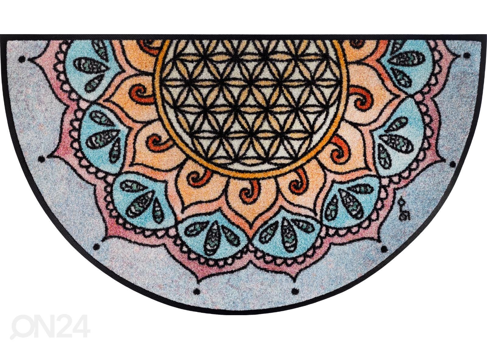 Uksematt Round Harmony Pattern 50x85 cm suurendatud