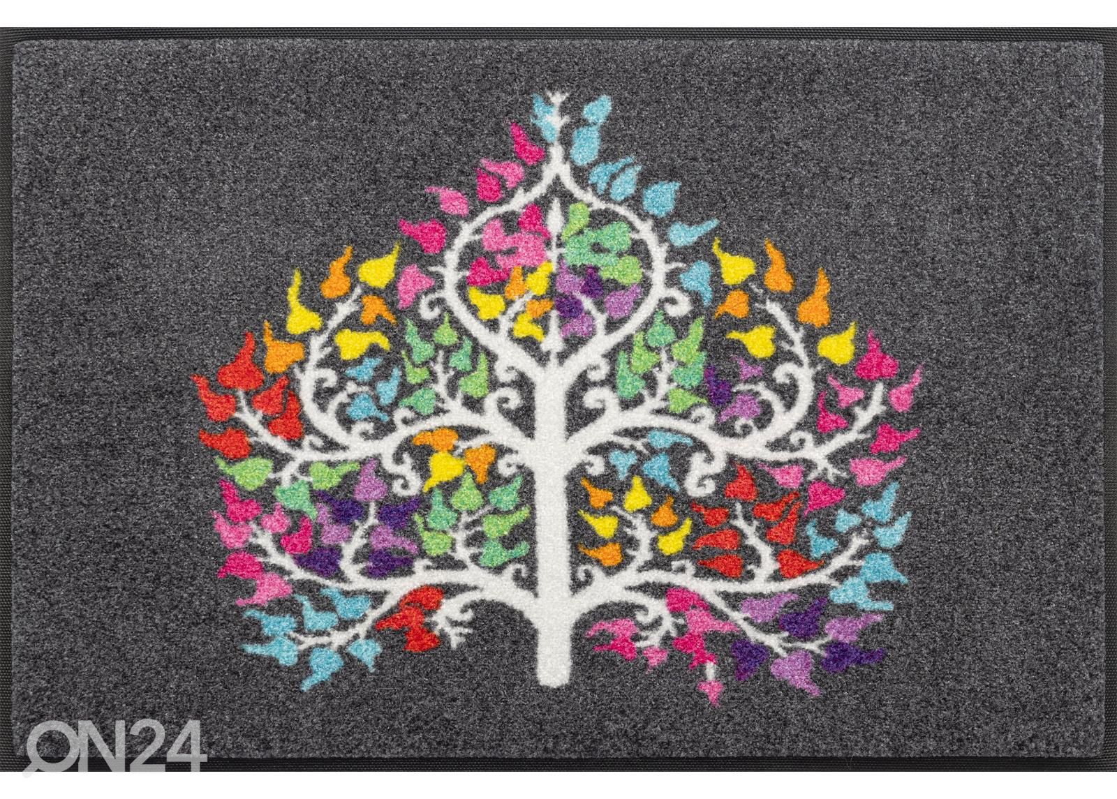 Uksematt Tree Heart 50x75 cm suurendatud