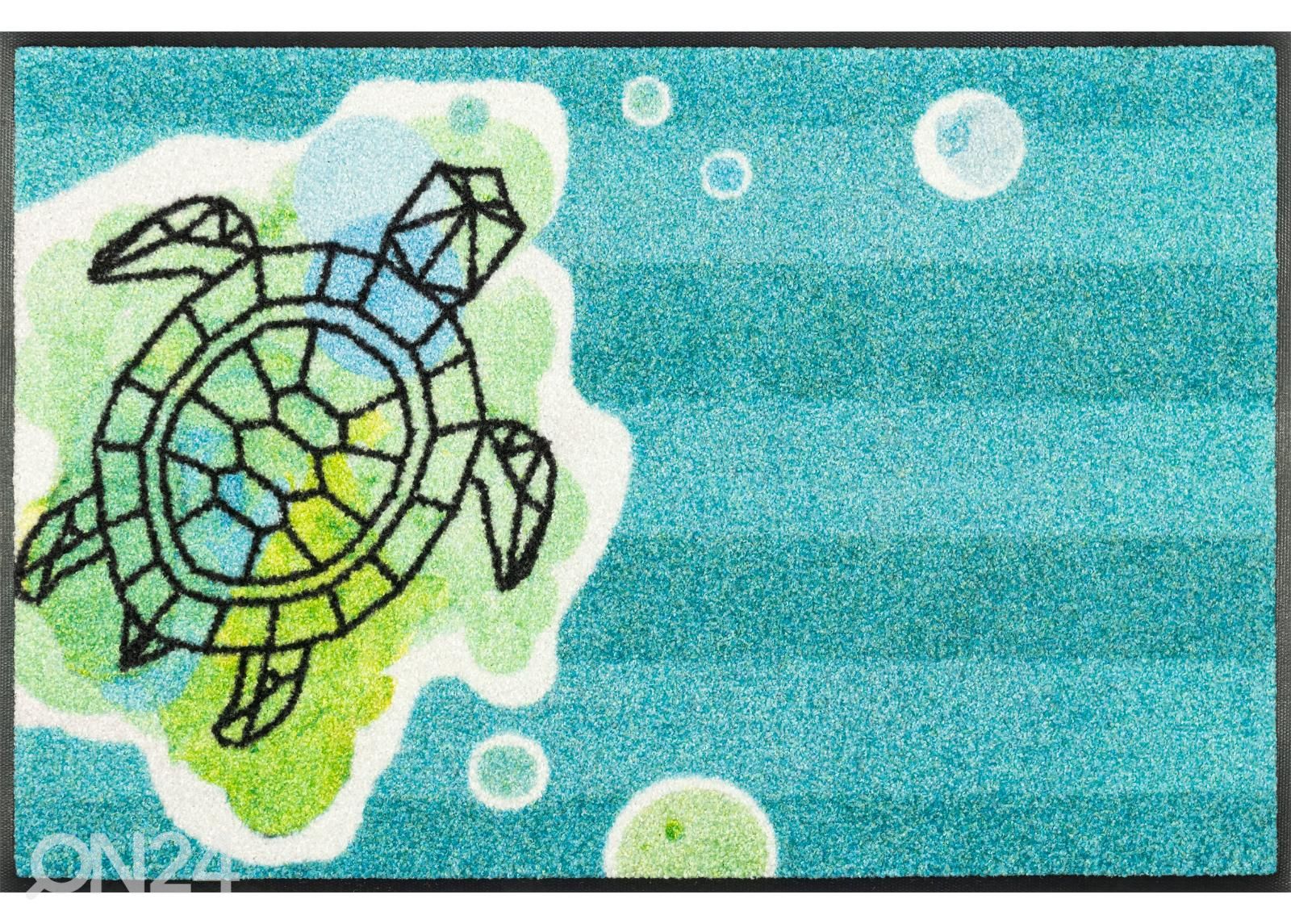 Uksematt Turtle Splash 50x75 cm suurendatud