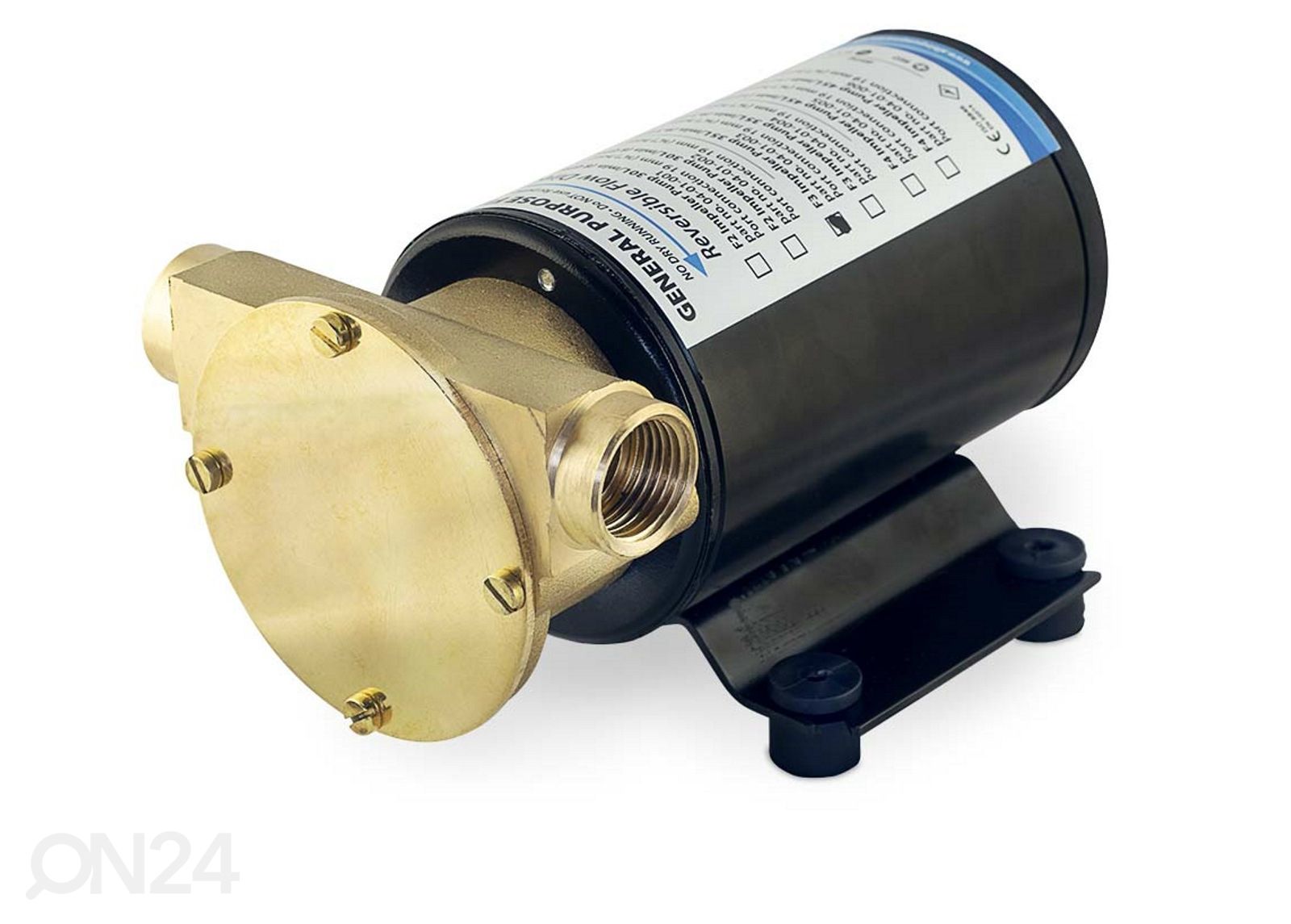 Üldotstarbeline impellerpump F3 35 L/min 24 V suurendatud