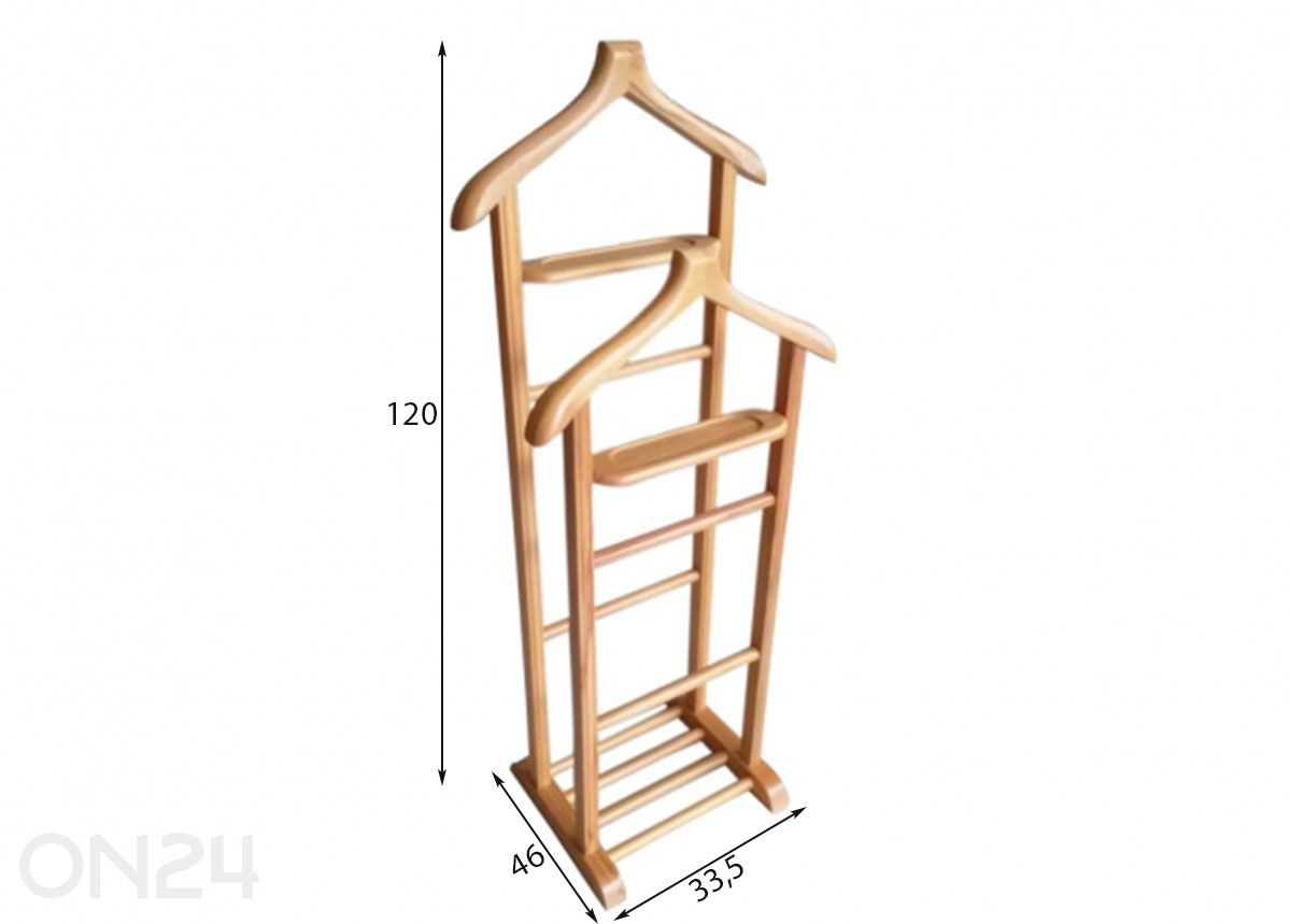 Ülikonna stange Beta Double suurendatud mõõdud