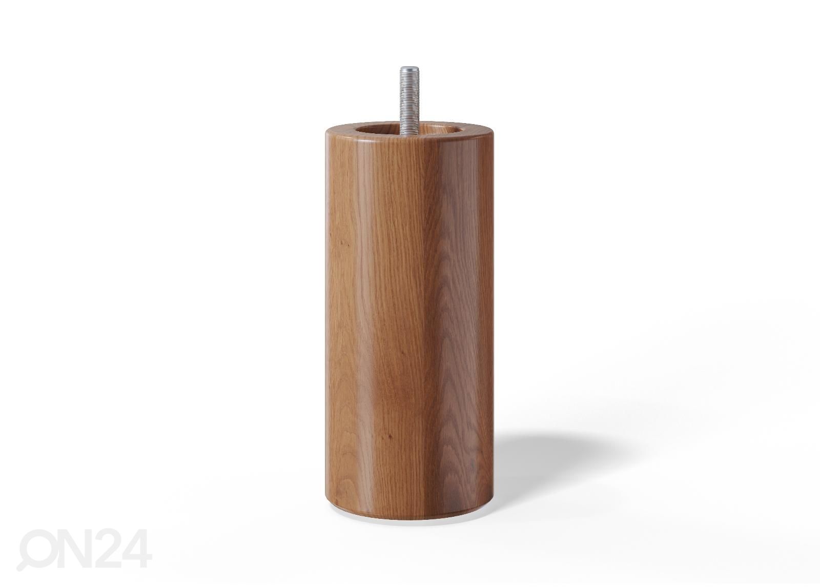 Ümarad puitjalad h12 cm, 4 tk suurendatud