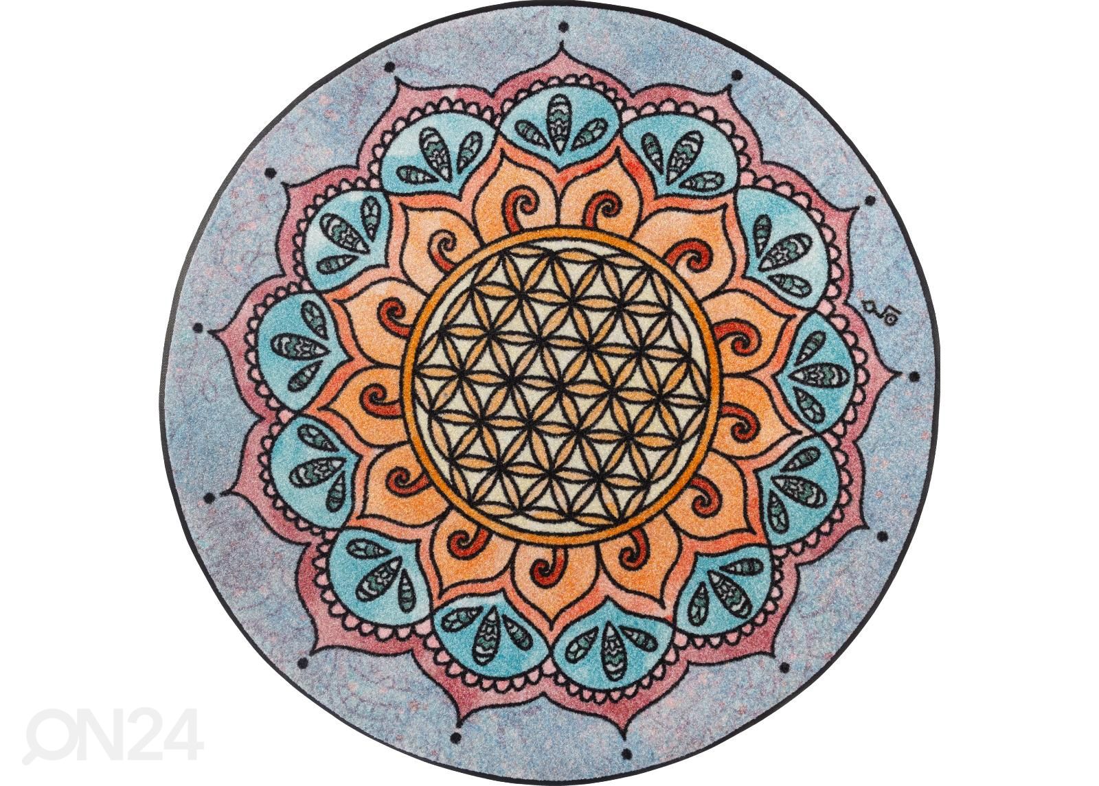 Ümmargune vaip Harmony Pattern Ø 115 cm suurendatud