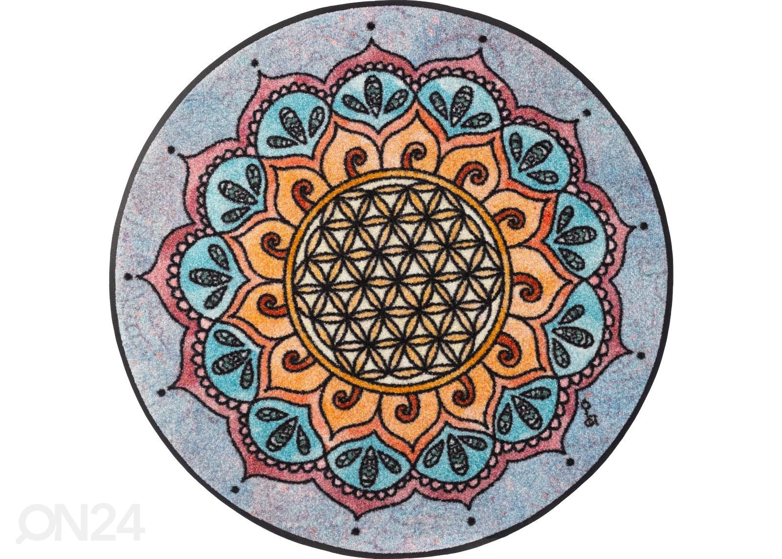 Ümmargune vaip Harmony Pattern Ø 85 cm suurendatud