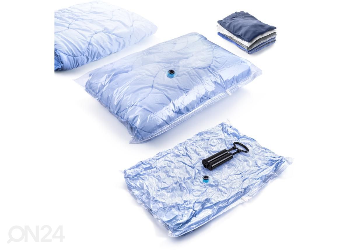 Vaakumkotid riietele pumbaga 2tk 45x70cm Lamart LT8023 suurendatud