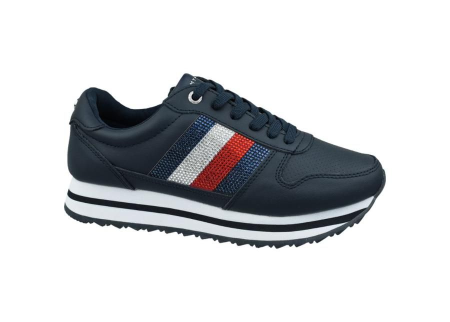 Vabaajajalatsid naistele Tommy Hilfiger Tommy Retro Crystal Sneaker W suurendatud