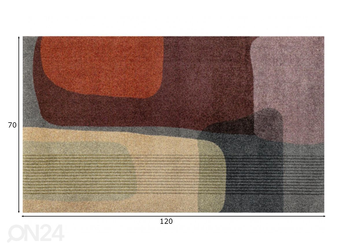 Vaip Arcadia 70x120 cm suurendatud mõõdud