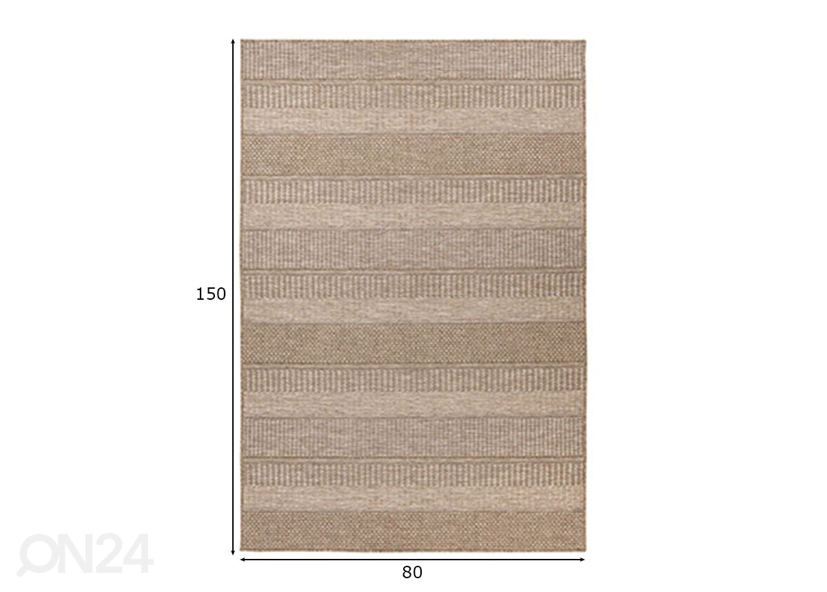 Vaip Costa 303 Nature 80x150 cm suurendatud mõõdud