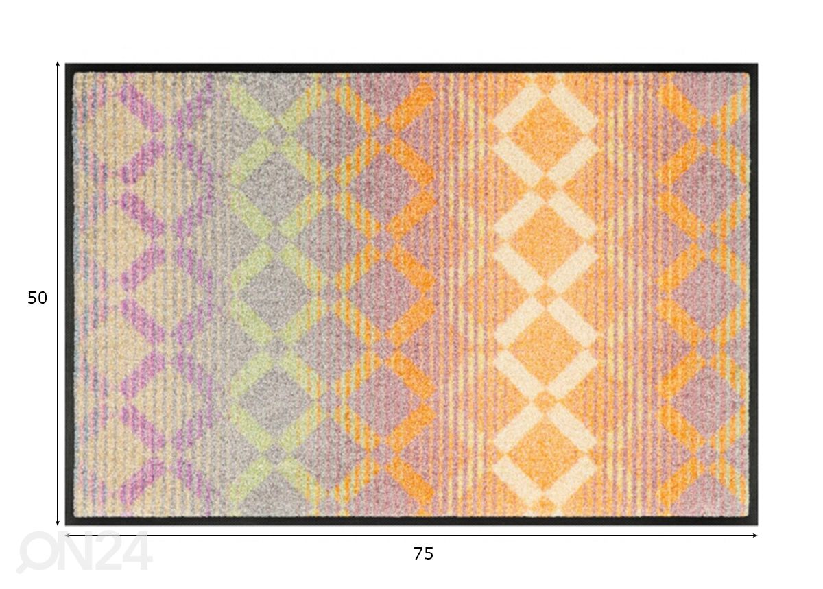 Vaip Diamond Melody 50x75 cm suurendatud mõõdud