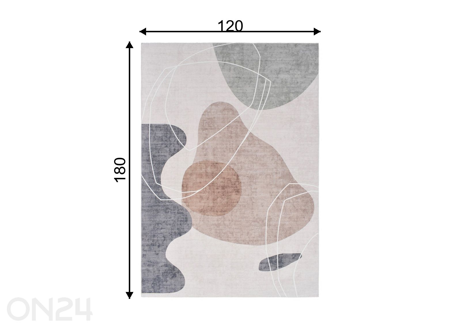 Vaip Fenix 120x180 cm suurendatud mõõdud