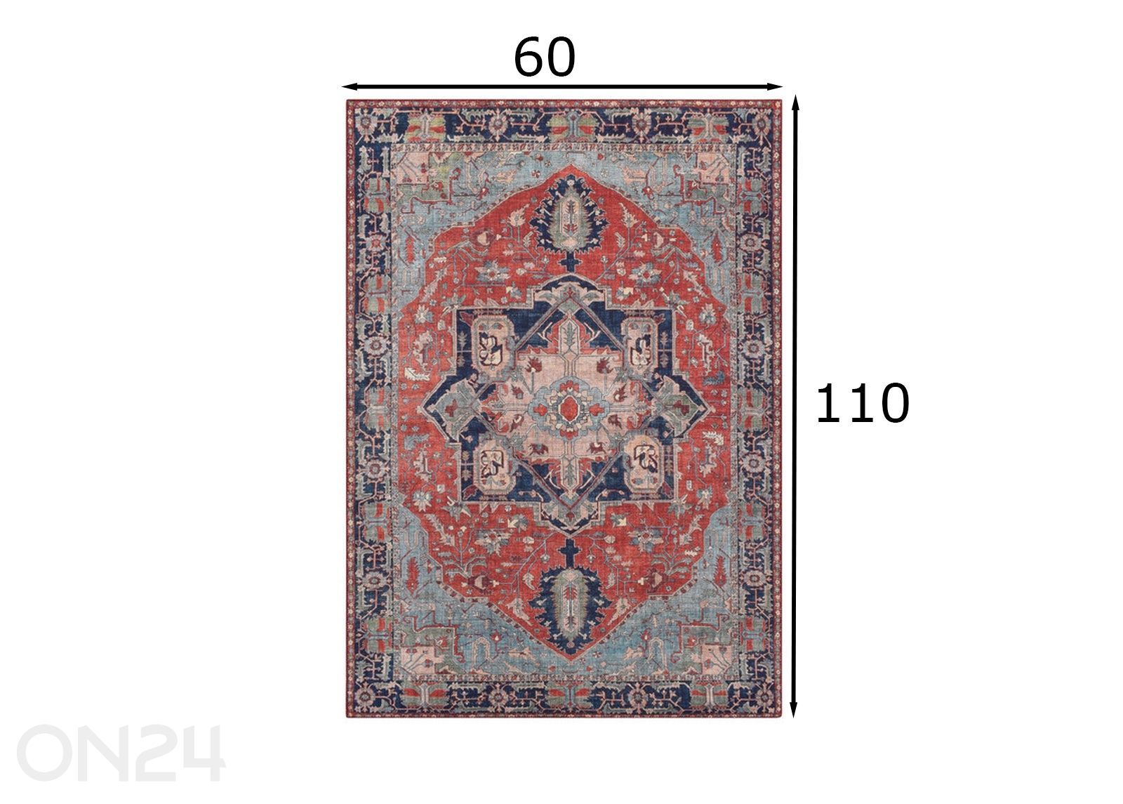 Vaip Fenix 60x110 cm suurendatud mõõdud