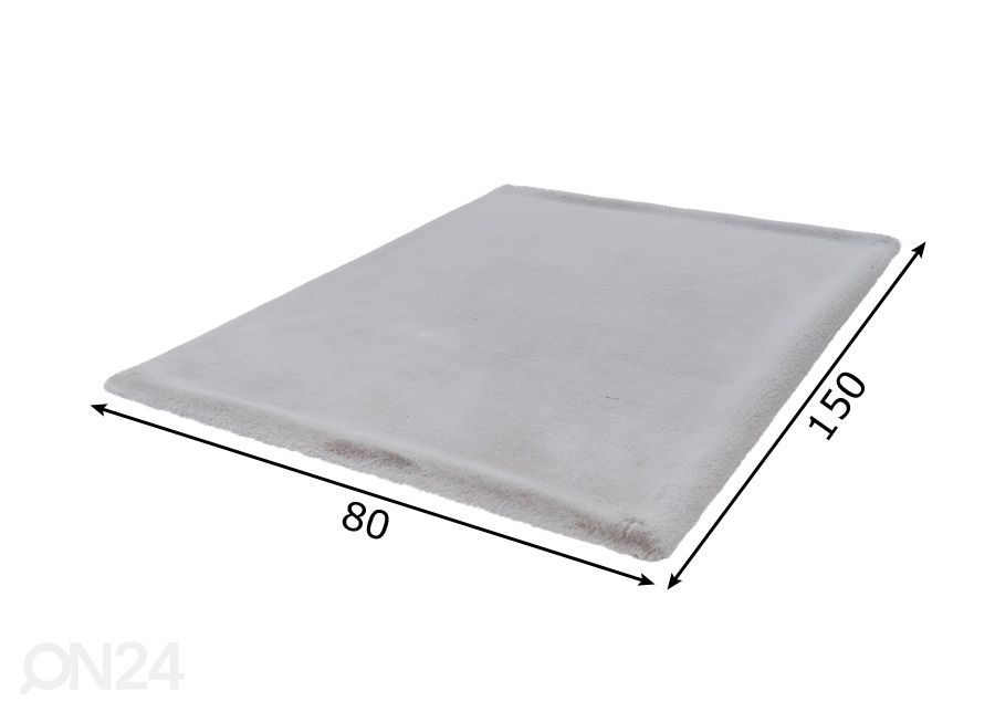 Vaip Heaven Silver 80x150 cm suurendatud mõõdud