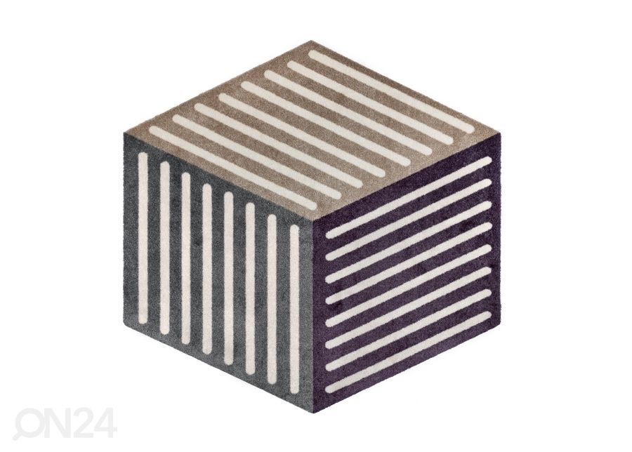 Vaip Puzzle Cube velvet 100x100 cm suurendatud