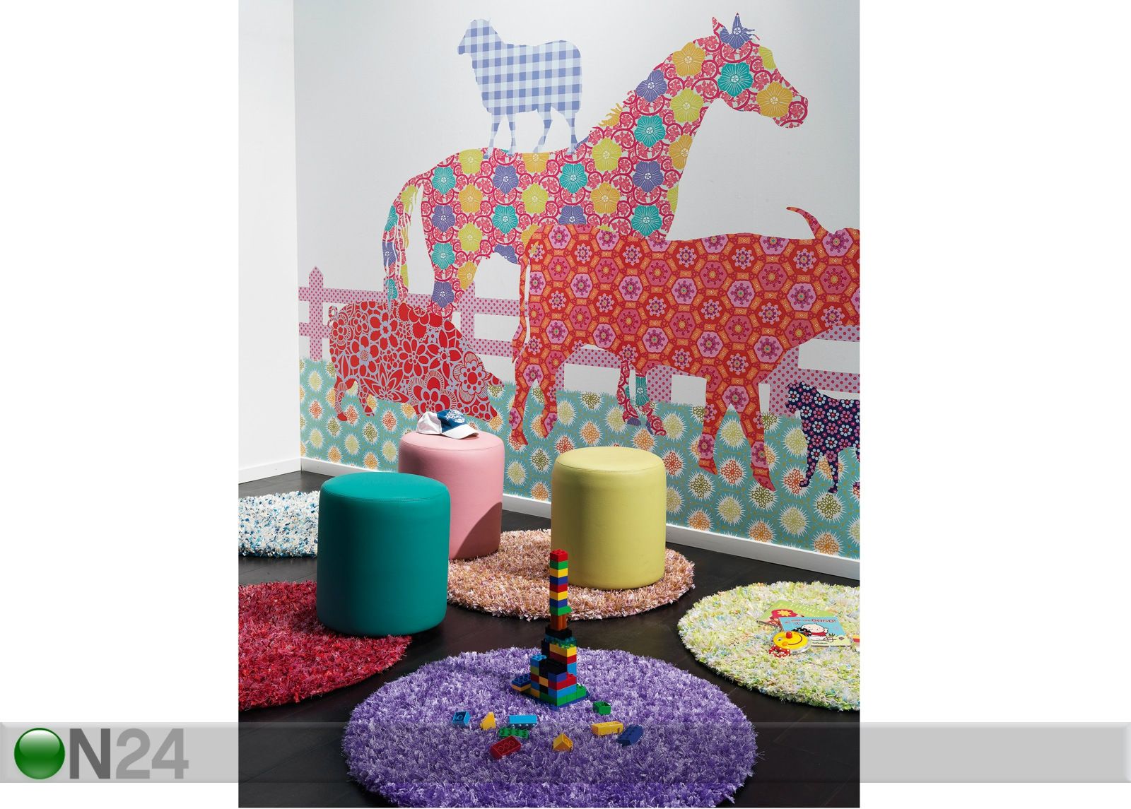 Vaip Silk Pop Ø 90 cm suurendatud