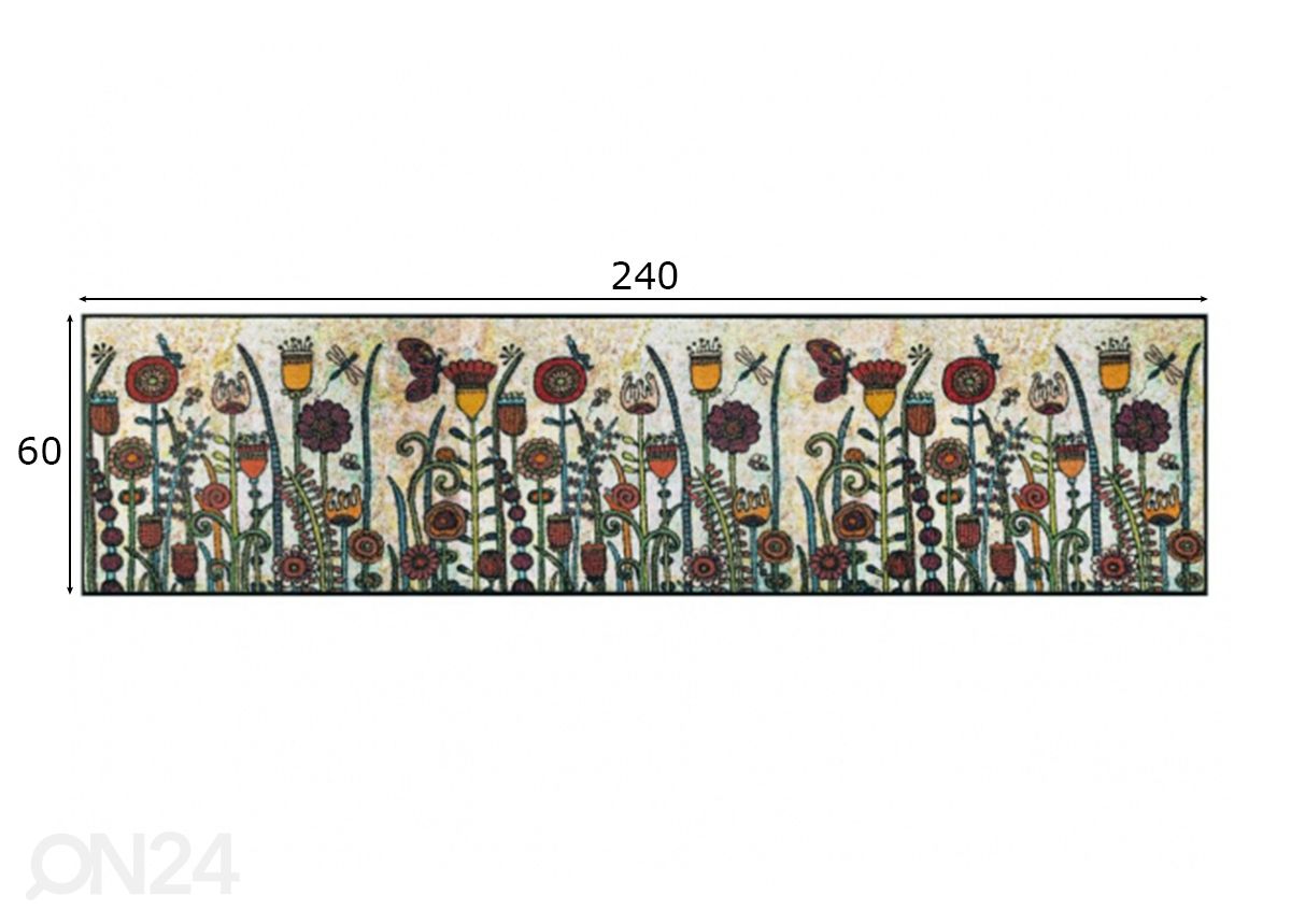Vaip Sonnentag 60x240 cm suurendatud mõõdud