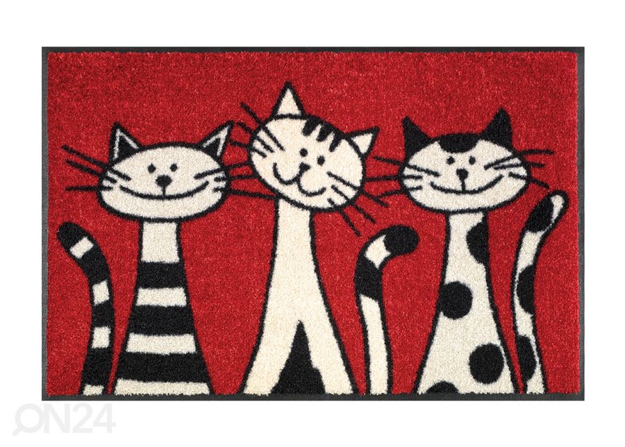 Vaip Three Cats 50x75 cm suurendatud