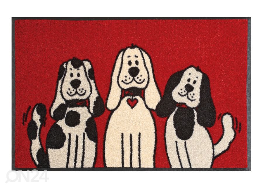 Vaip Three Dogs 50x75 cm suurendatud