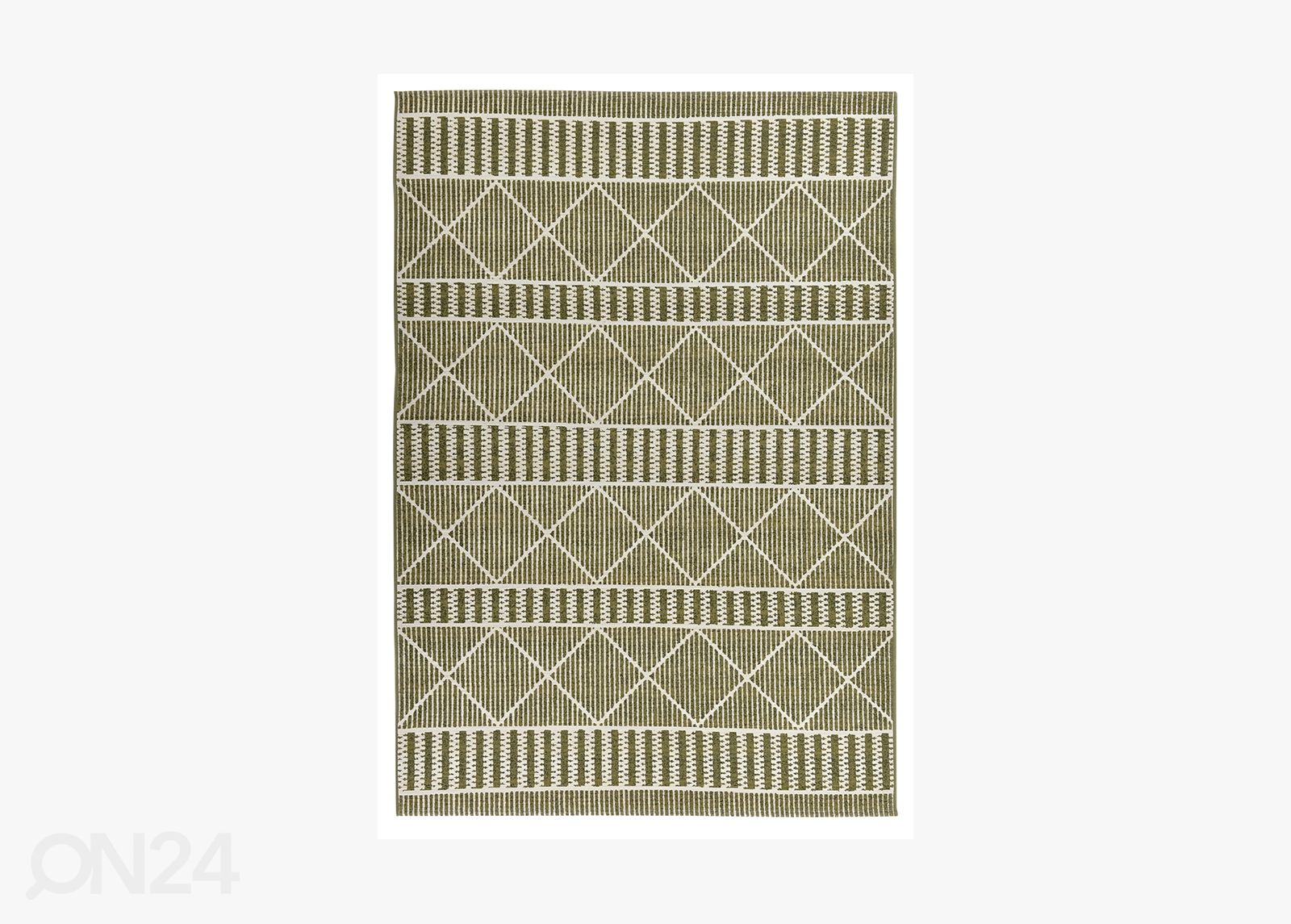 Vaip Tom Tailor Funky Outdoor Geometric, 80x165 cm roheline suurendatud