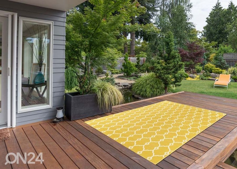 Vaip Trellis Yellow 133x190 cm suurendatud