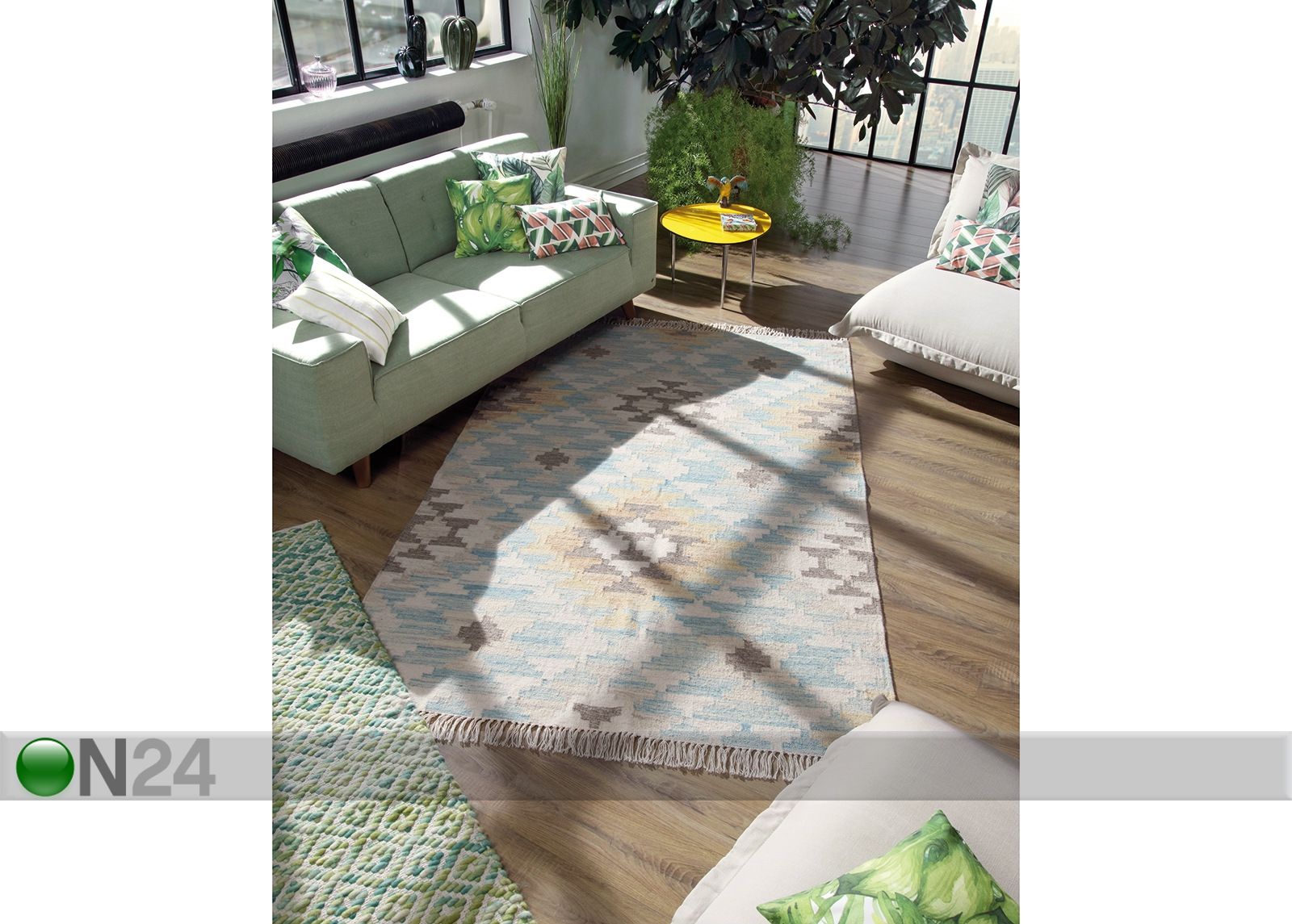 Vaip Vintage Check Kelim 140x200 cm suurendatud