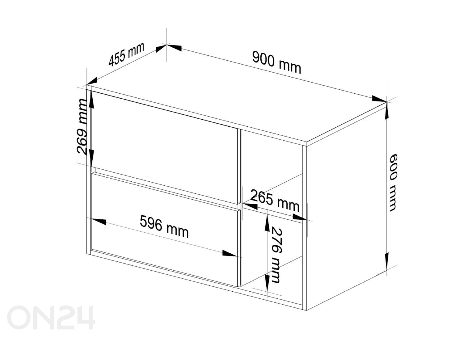 Valamukapp Vami suurendatud mõõdud