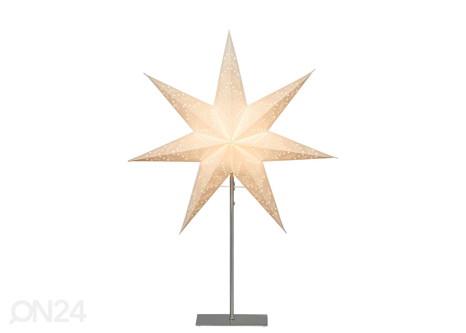 Valge täht Sensy jalaga 78 cm suurendatud