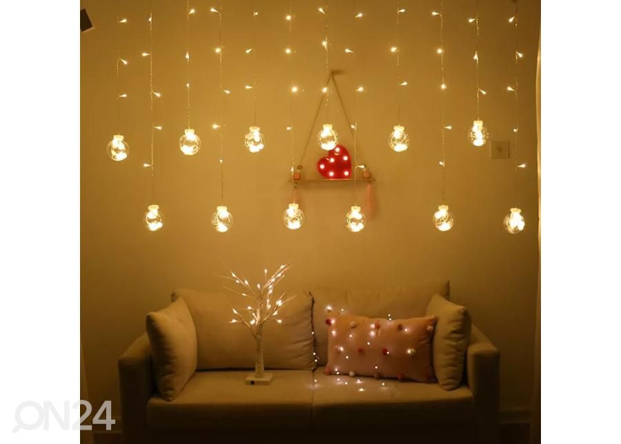 Valguskardin 3 m 108LED suurendatud