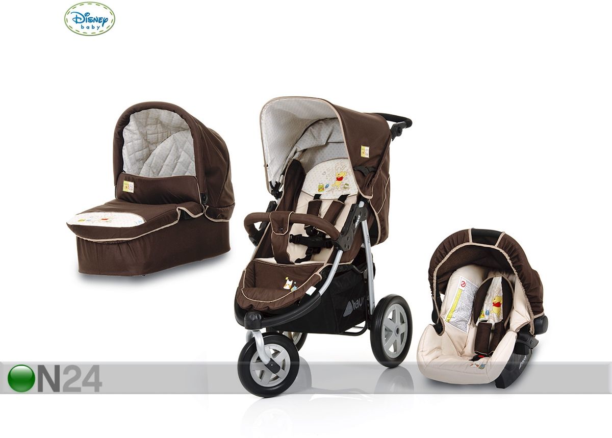 Vanker-käru Viper Trio-Set Pooh Doodle Brown suurendatud