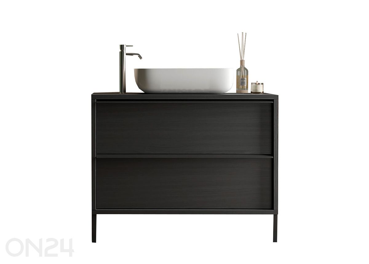 Vannitoakapp valamuga Steel 79 cm suurendatud