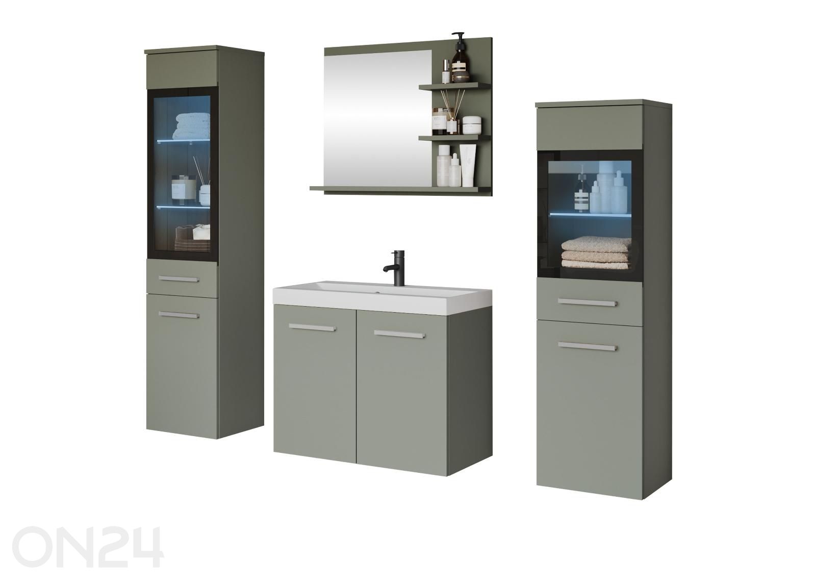 Vannitoakomplekt Madrit I + LED suurendatud