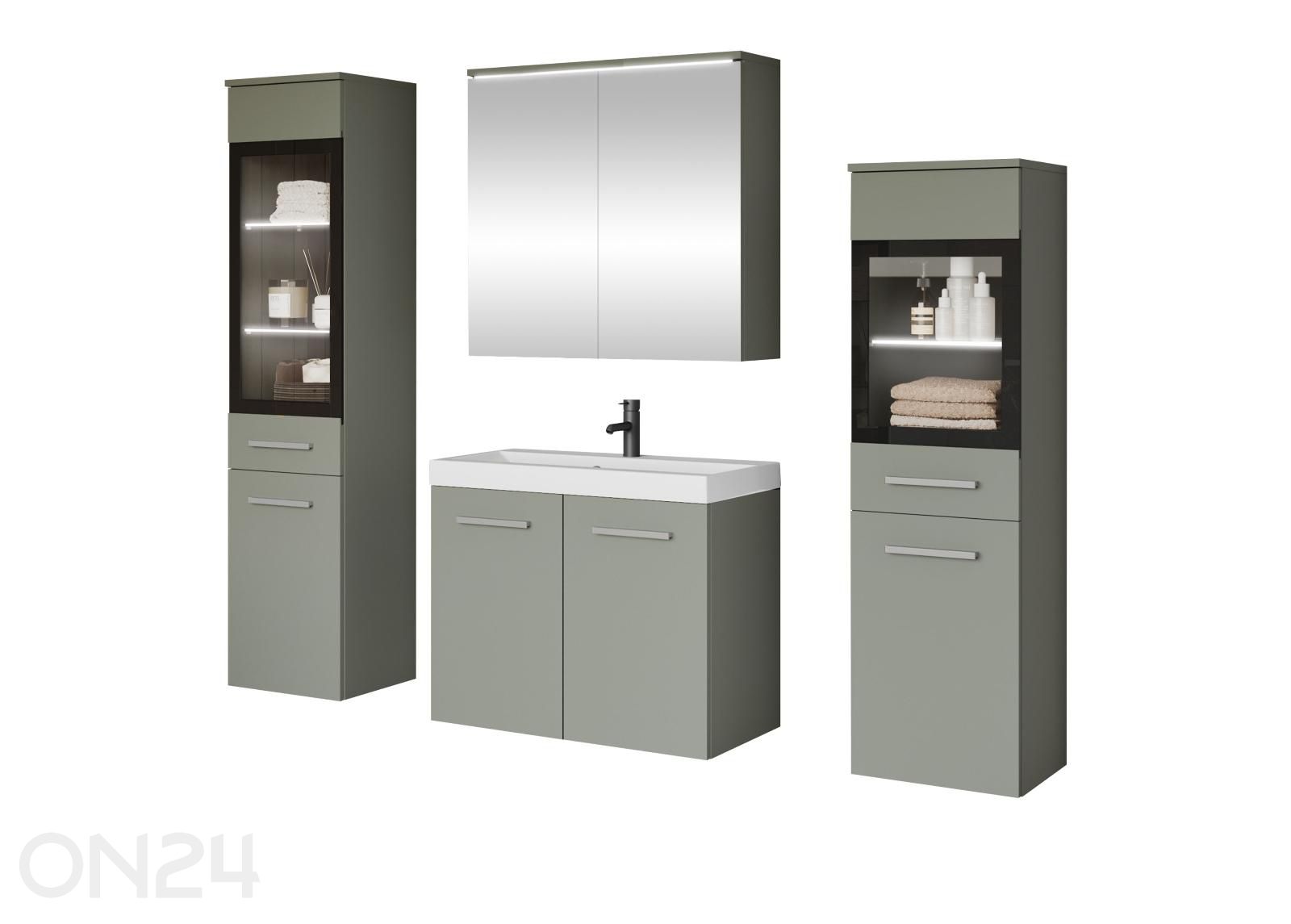 Vannitoakomplekt Madrit II + LED suurendatud