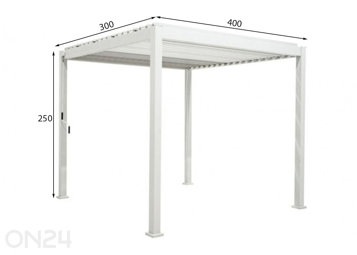 Varikatus Mirador-111 3x4 m suurendatud mõõdud