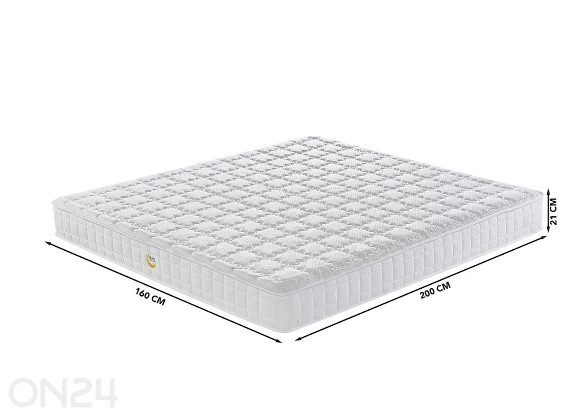 Vedrumadrats Luna 160×200 cm suurendatud mõõdud