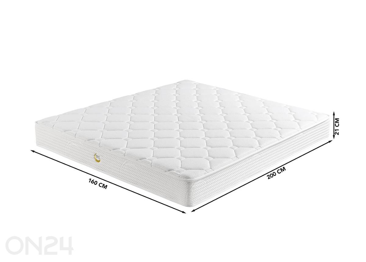 Vedrumadrats Nest 160×200 cm suurendatud mõõdud