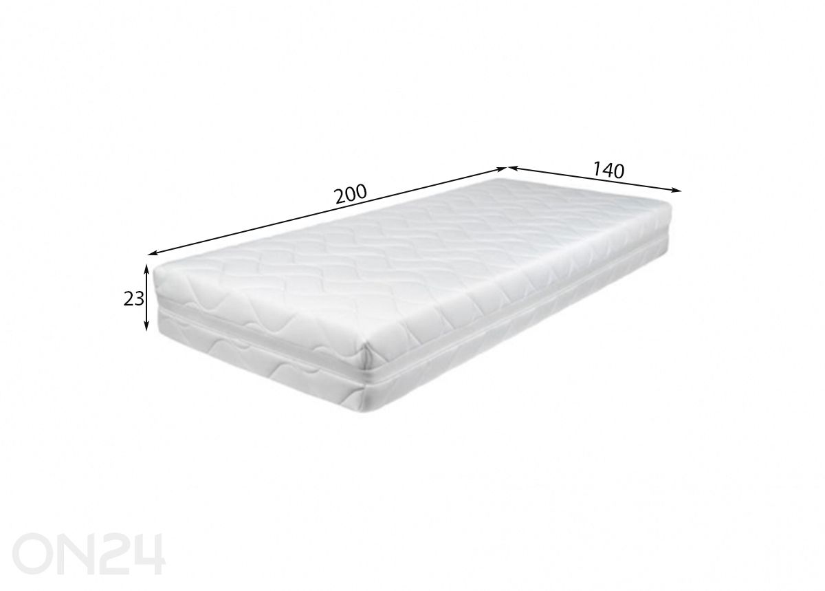 Vedrumadrats Wendre Lux 140x200 cm suurendatud mõõdud