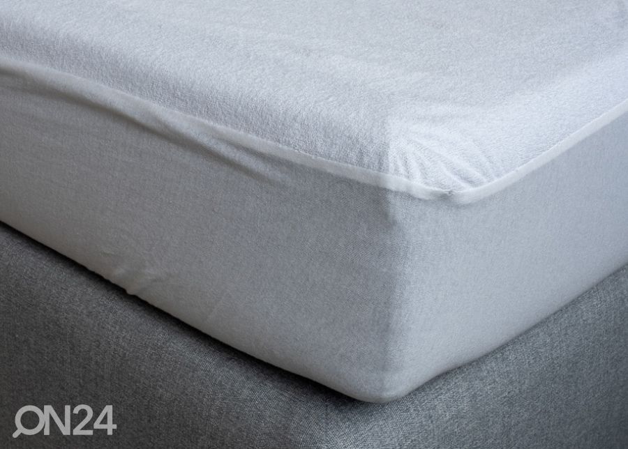 Veekindel madratsikate Siiri 160x200 cm PU/frotee seelikuga suurendatud
