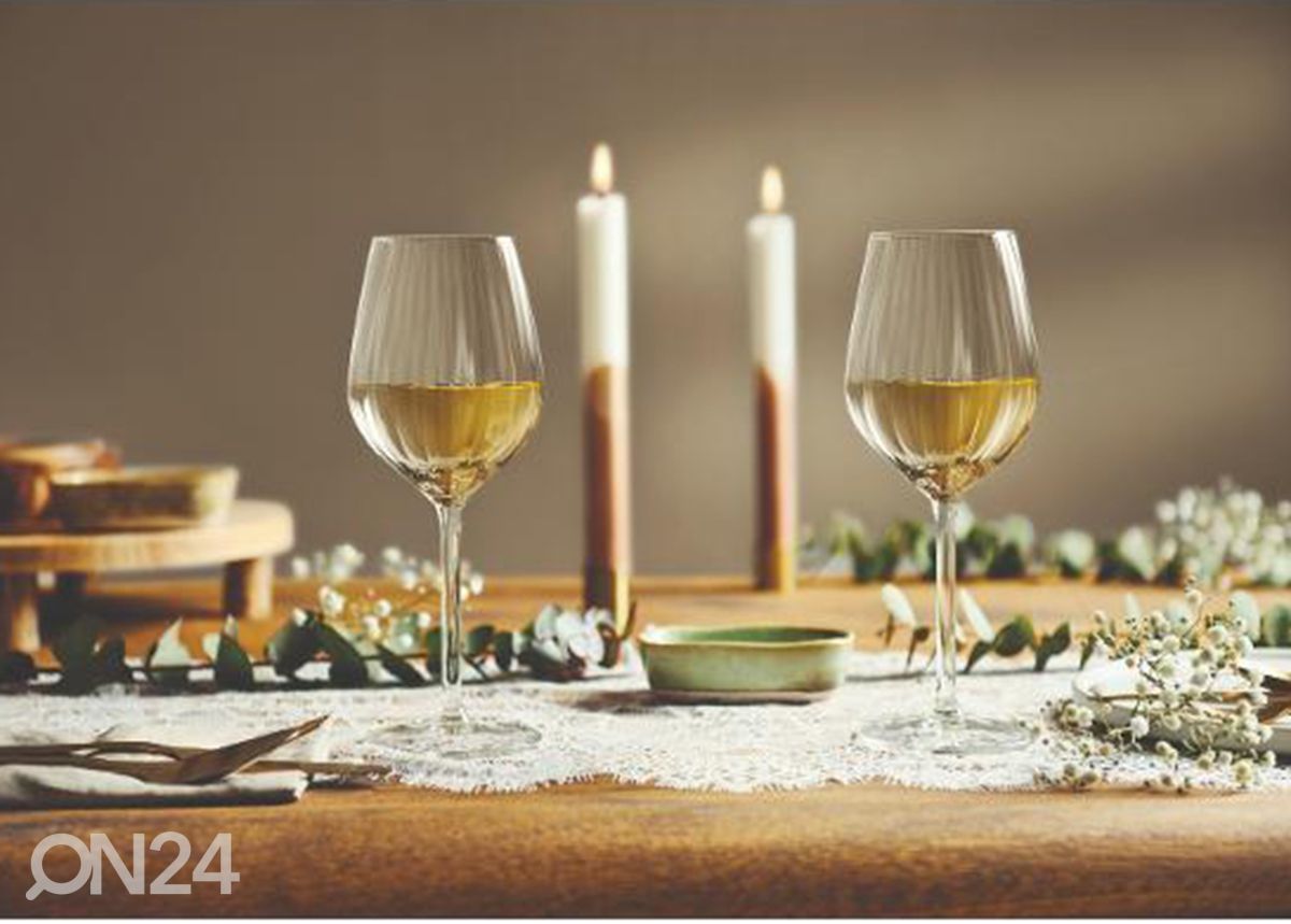 Veiniklaas Plisse 38 cl, 4 tk suurendatud