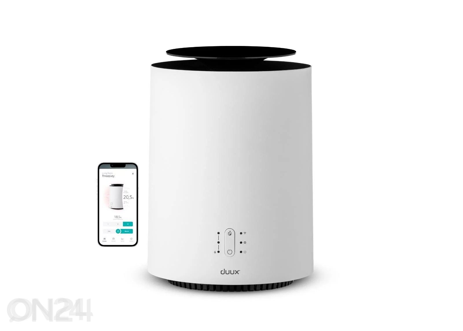Ventilaator-küttekeha Duux Threesixty 2 Smart Wi-Fi, valge suurendatud