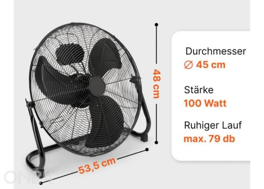 Ventilaator Proficare PCVL3066WM must suurendatud mõõdud
