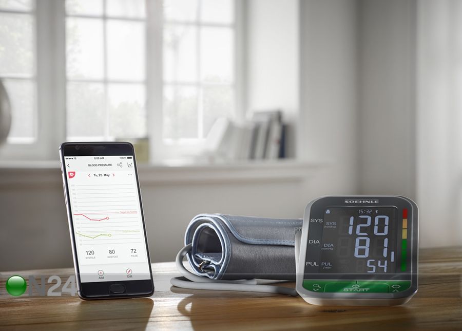 Vererõhuaparaat Soenhle Systo Monitor Connect 400 Bluetoothiga suurendatud