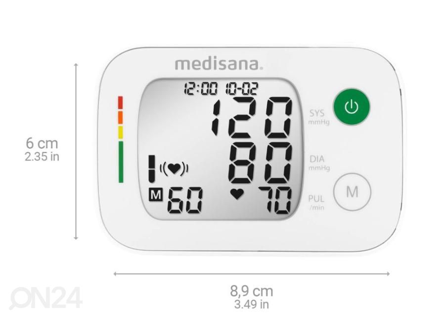 Vererõhumõõtja Medisana suurendatud mõõdud